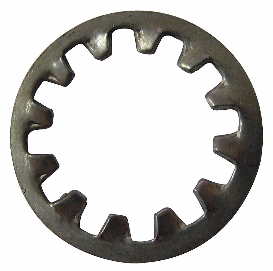 GRAINGER APPROVED Lock Washer For Screw Size 6, Internal Tooth Lock