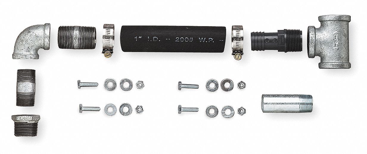 CAMPBELL Well Water Tank Fitting, Fitting Type Installation Kit, Body