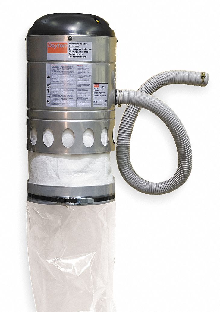 Dust Collector, Wall Mount, 3/4 HP Grainger