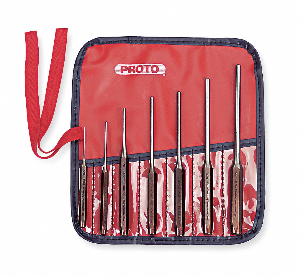 1/16 in_3/32 in_1/8 in_5/32 in_3/16 in_7/32 in_1/4 in Tip Dia, 7 Pieces