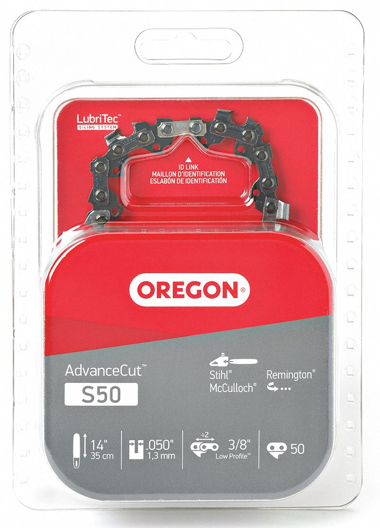 OREGON Saw Chain, 14 In., .050 In., 3/8 In. Pitch 1R339S50 Grainger