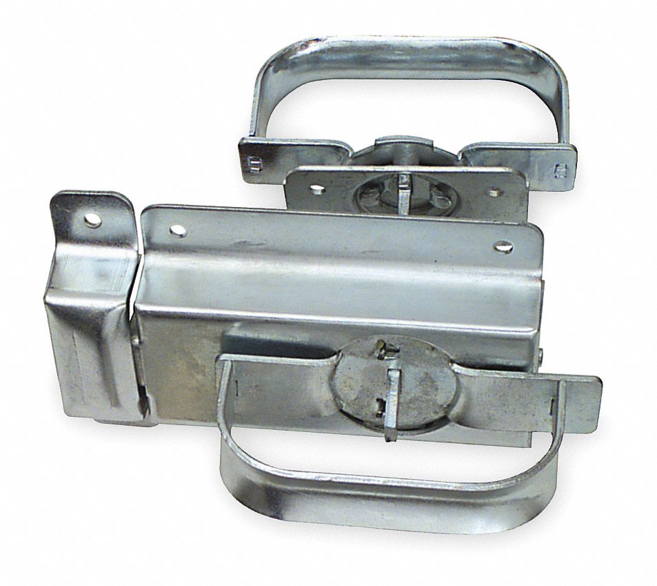 GRAINGER APPROVED Swinging Door Latch, 43/4 In. W, Silver 1RBW71RBW7 Grainger