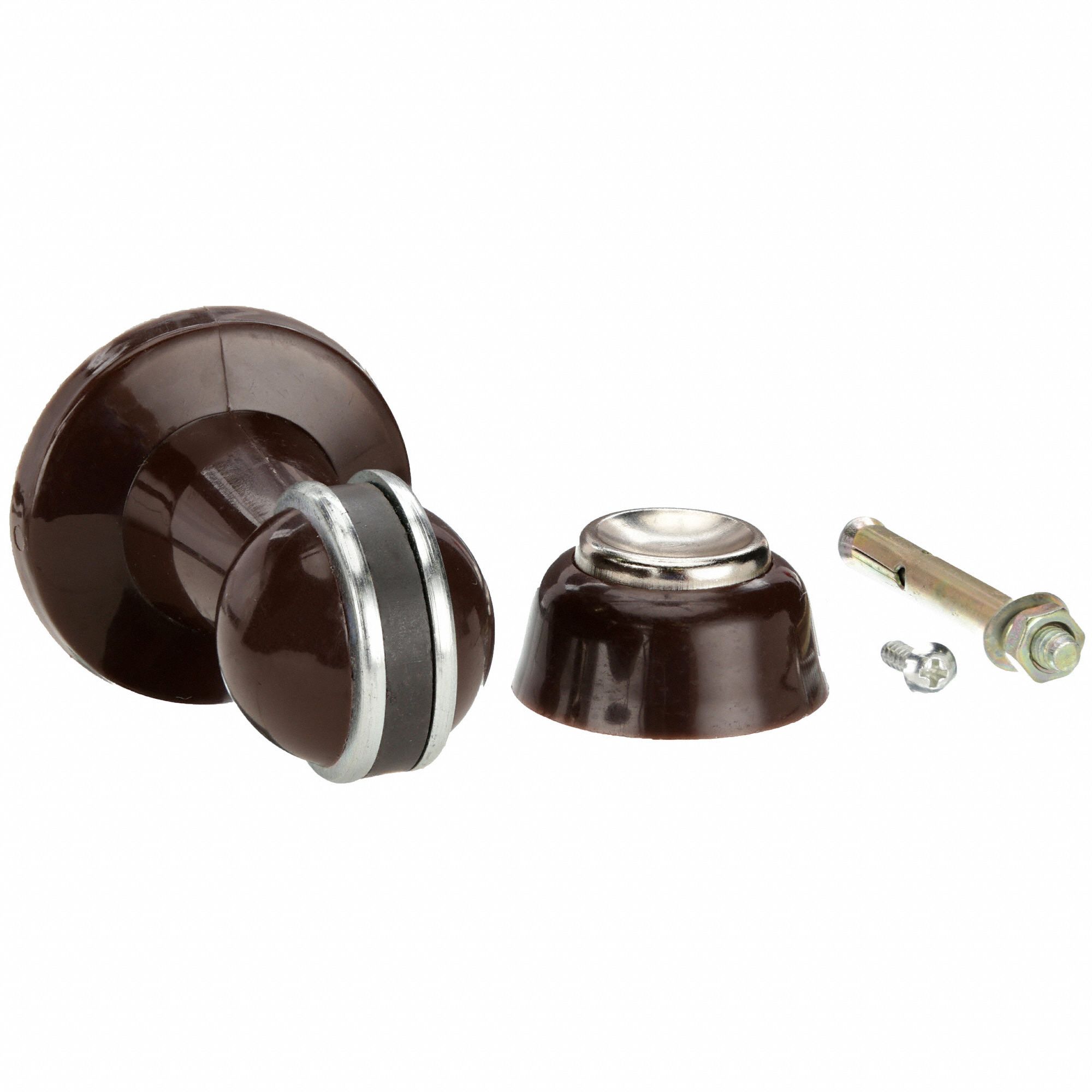 GRAINGER APPROVED Door Holder, Brown, Wall/Floor 1RCU11RCU1