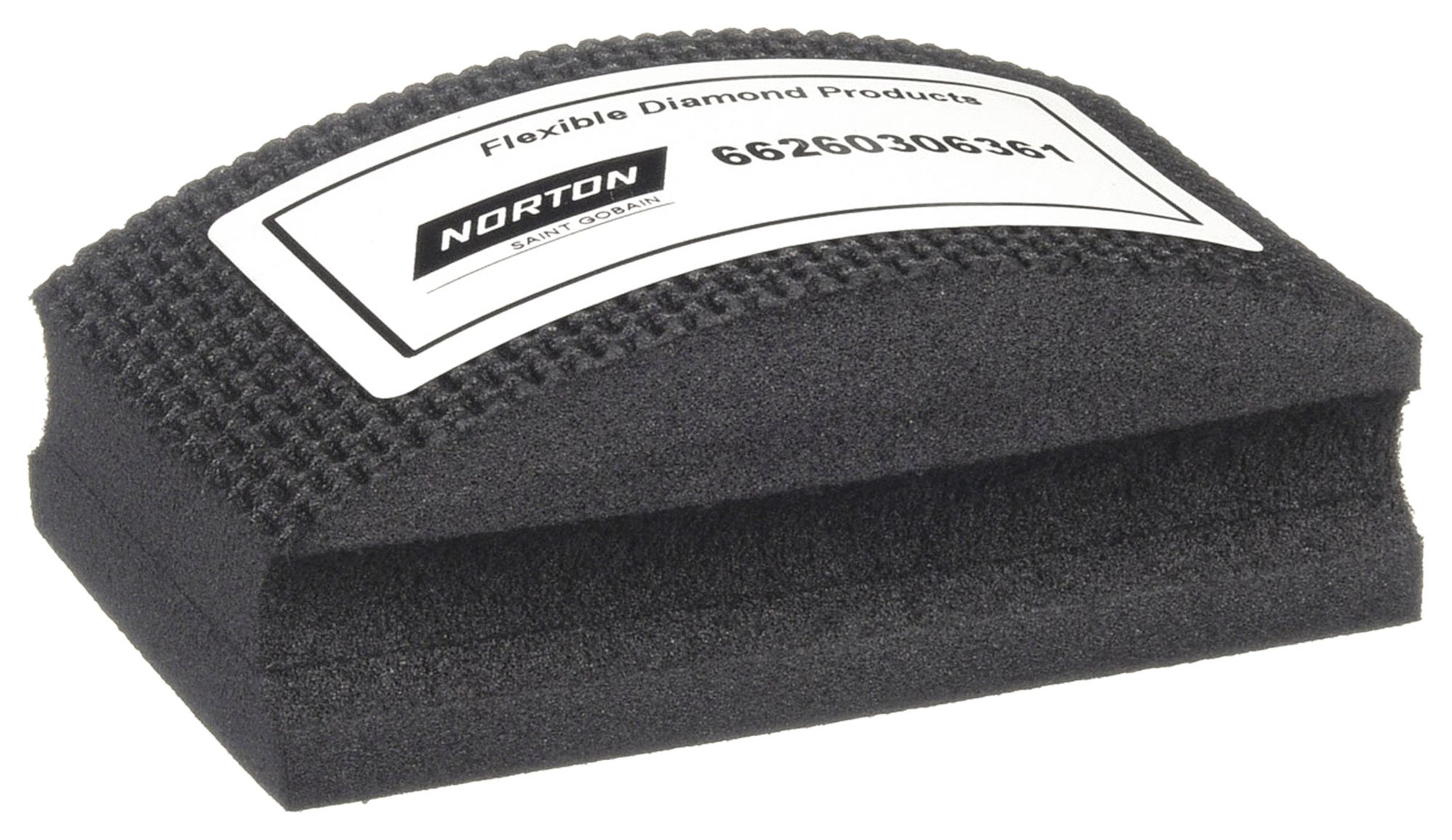 NORTON, 2 1/8 in x 3 1/2 in, Diamond, Sanding Hand Pad 1RDH9