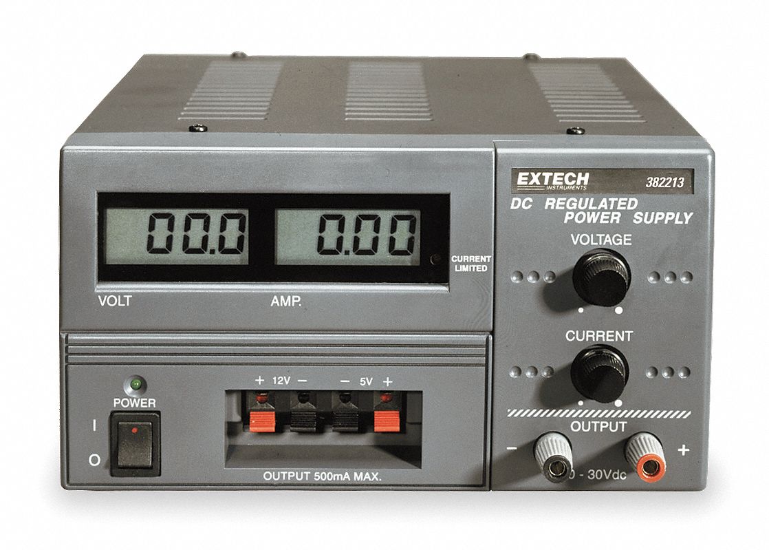 EXTECH, 3 A Current Output 1 - Max, 1 A Current Output 2 - Max, Triple