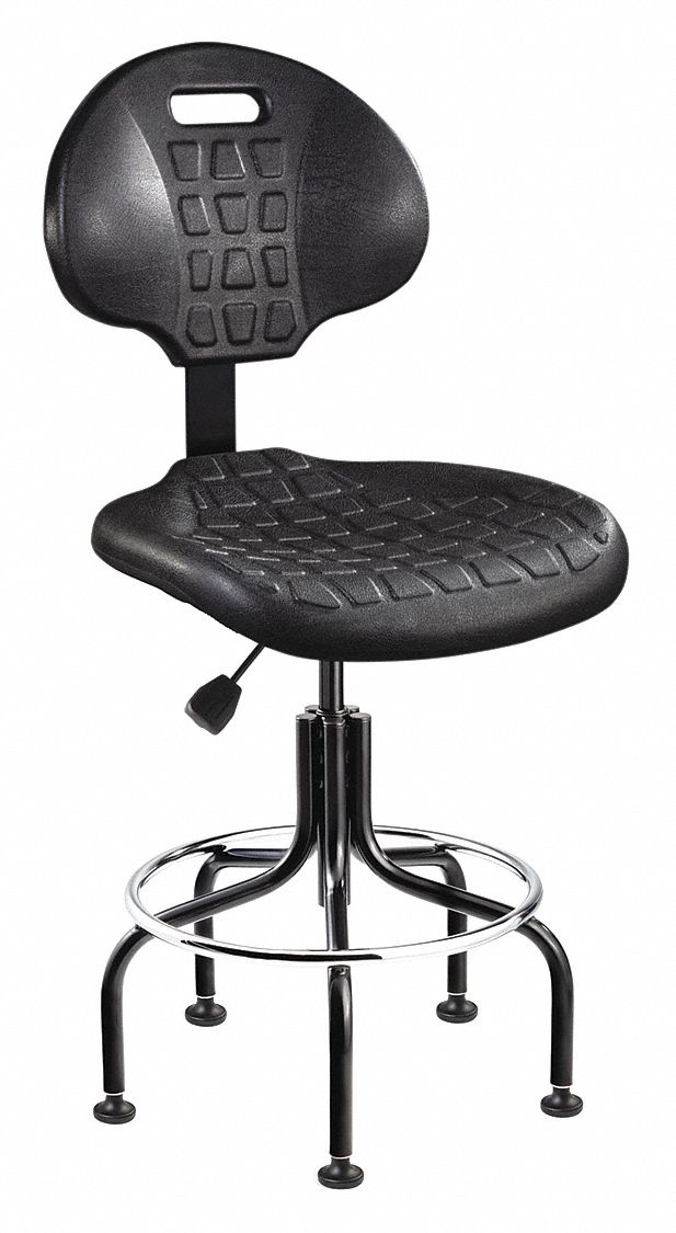 BEVCO, Black, Plastic Material, Drafting Chair 1RL237600BLK Grainger