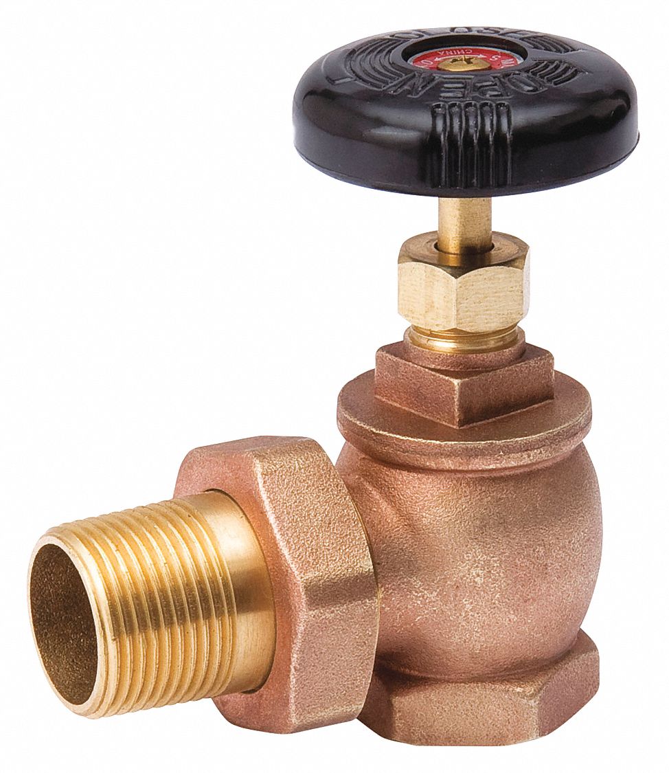 GRAINGER APPROVED Radiator Valve, Steam, Water, Bronze, 3/4 in NPT