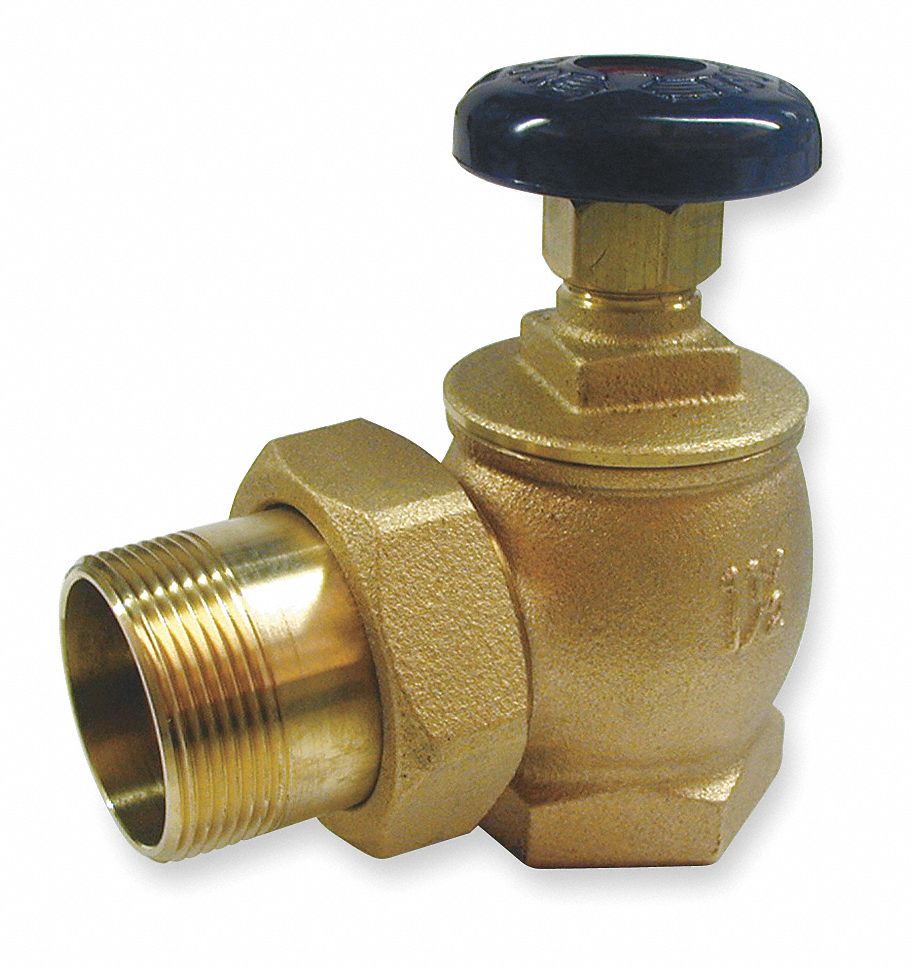 GRAINGER APPROVED Radiator Valve, Steam, Water, Bronze, 1
