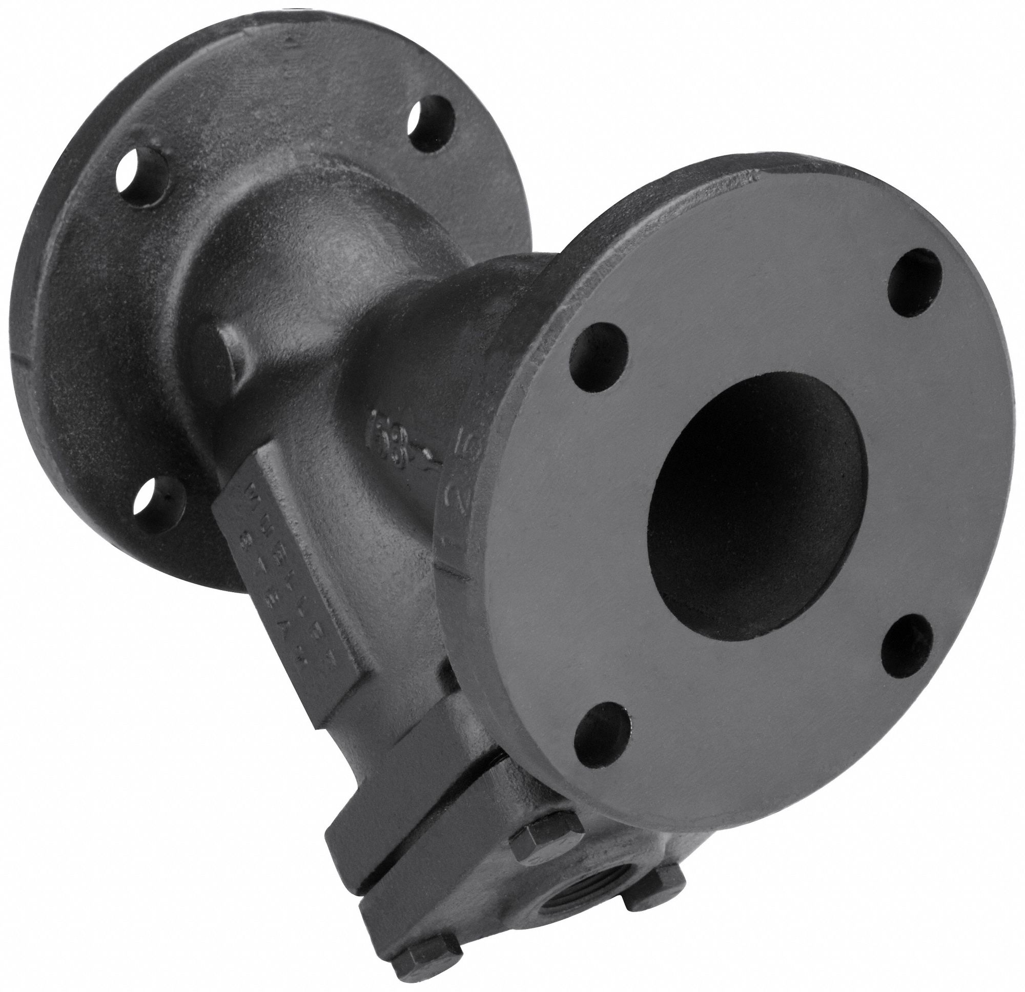 MUELLER STEAM SPECIALTY Y Strainer Cast Iron, 4 in, Flanged, Perforated, 0.062 in, 200 psi