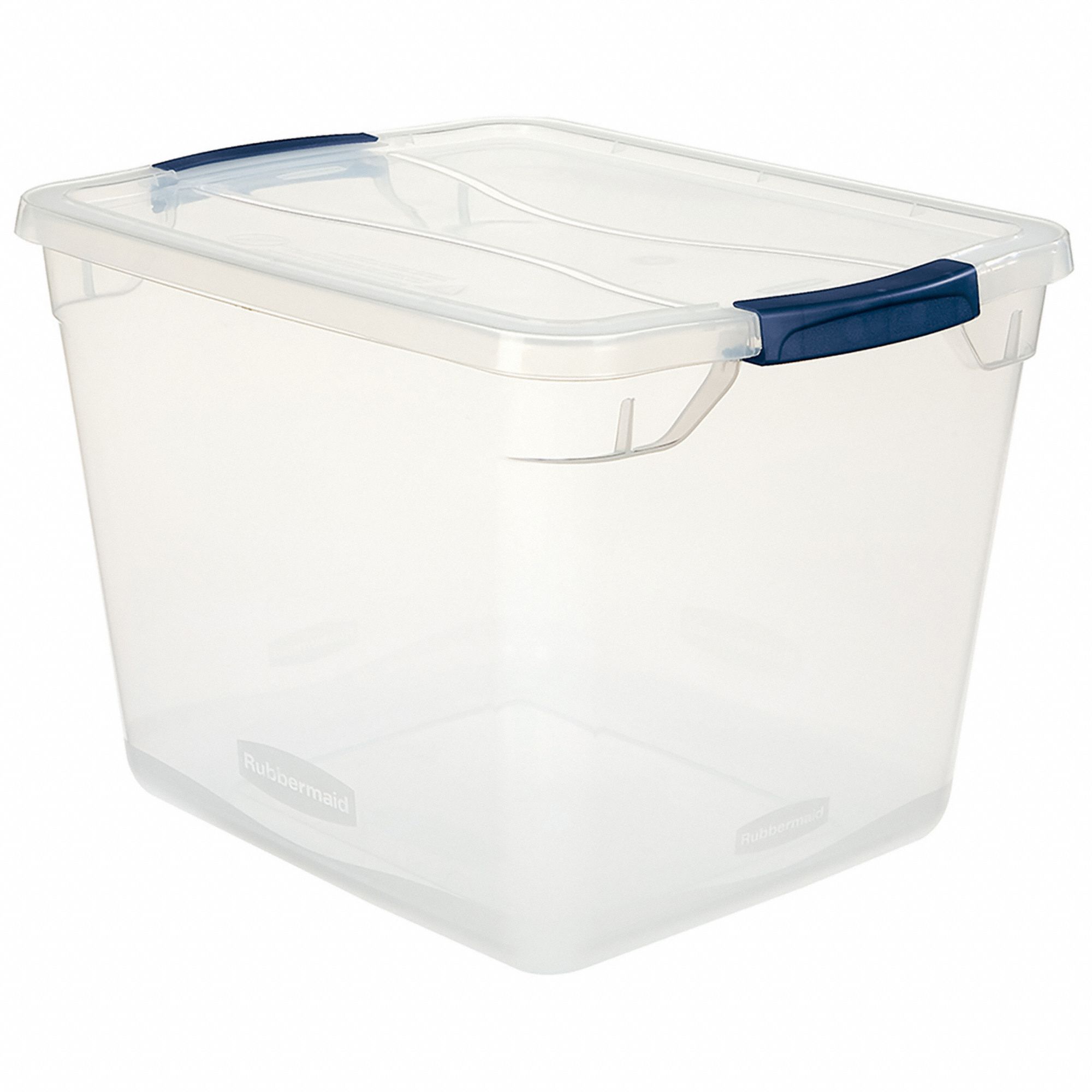 RUBBERMAID, 7.5 gal, 18 3/4 in x 13 3/8 in x 10 1/2 in, Storage Tote