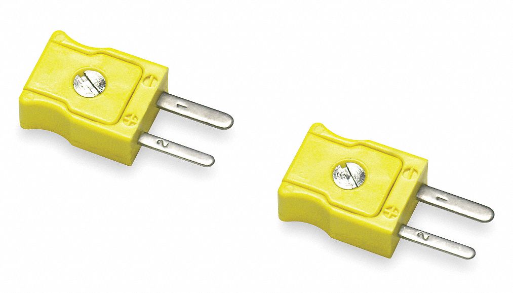 FLUKE Type K Thermocouple Plug, Mini, PK2 1T31880CKM Grainger
