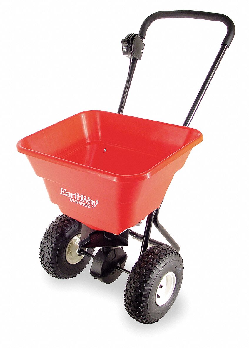 EARTHWAY Broadcast Spreader, 80 lb Capacity, Pneumatic Wheel Type, 3