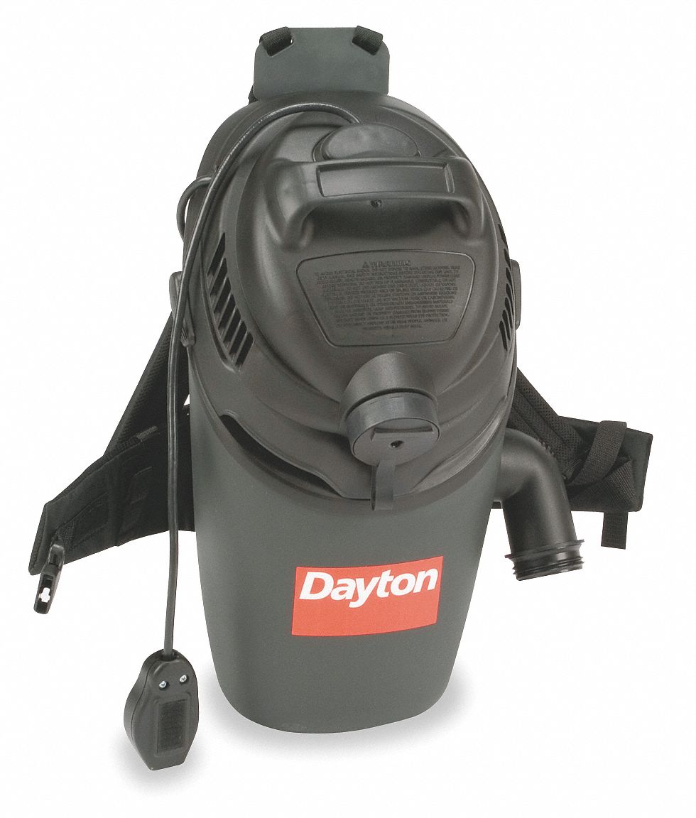DAYTON, 115 cfm Vacuum Air Flow, 12 lb Wt, Backpack Vacuum 1TFX2