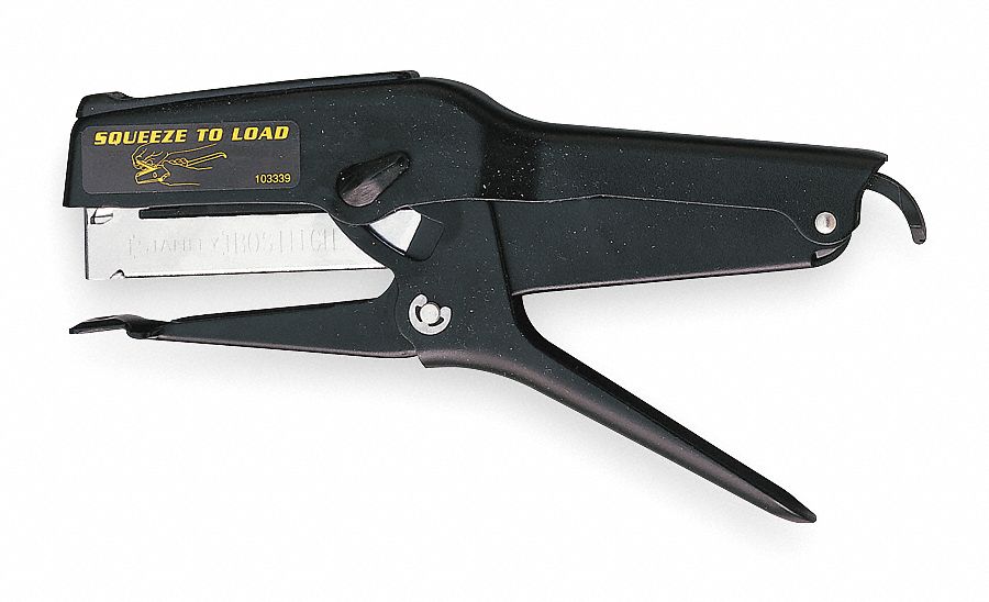 BOSTITCH 7 in Light Duty Plier Stapler, Black 1TLJ8P6C6 Grainger