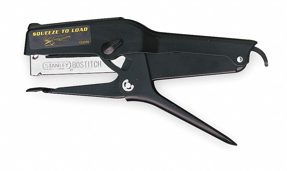 BOSTITCH 7" Heavy Duty Plier Stapler, Black 1TLJ9P6C8 Grainger