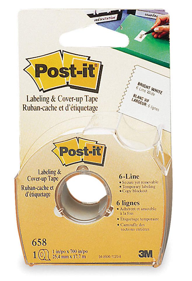POSTIT Labeling and CoverUp Tape 1TRW5658 Grainger