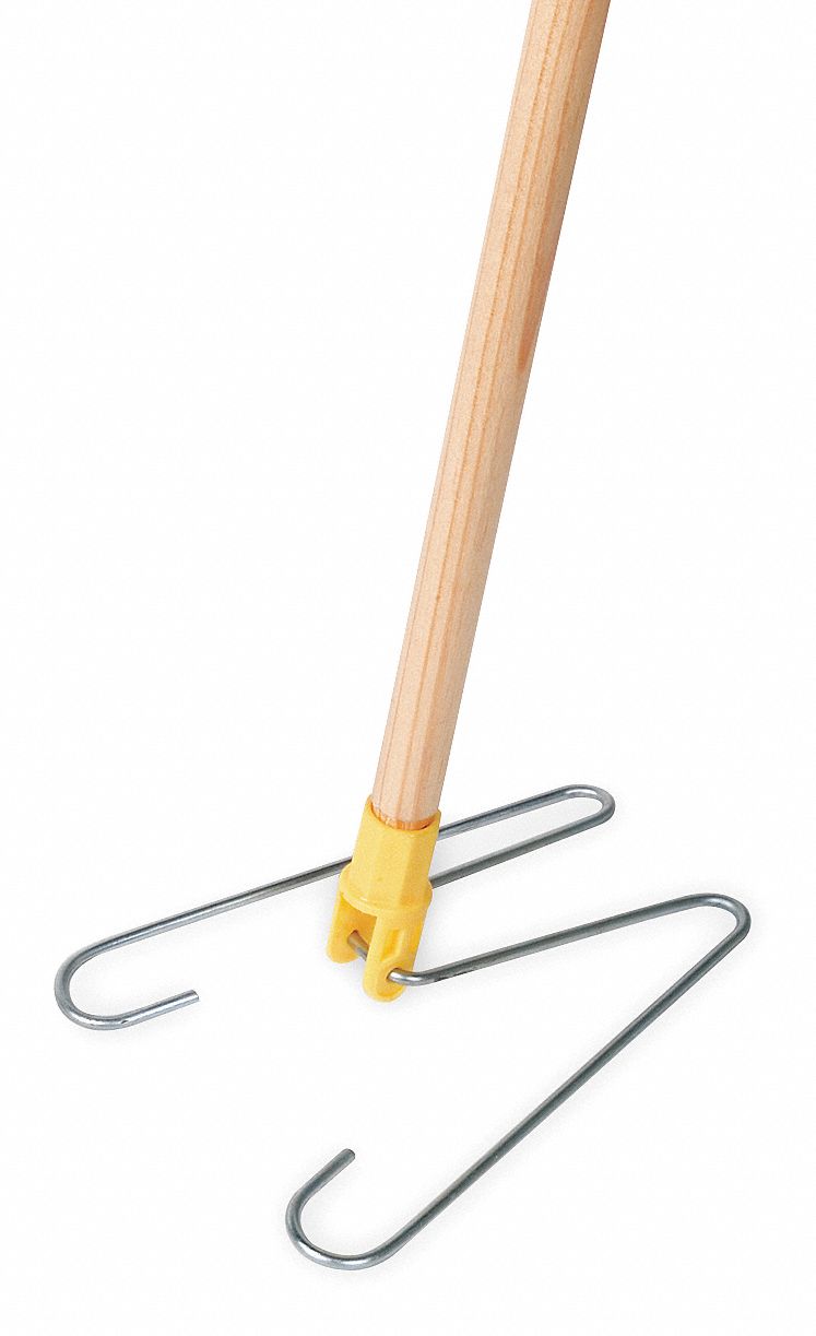 TOUGH GUY, Slide On Connection, 9 in Wd, Dust Mop Frame and Handle