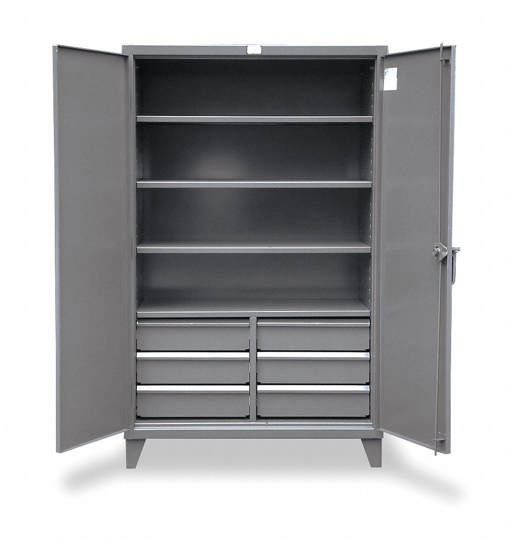 STRONG HOLD Heavy Duty Storage Dark Gray, 78 in H X 72 in W X
