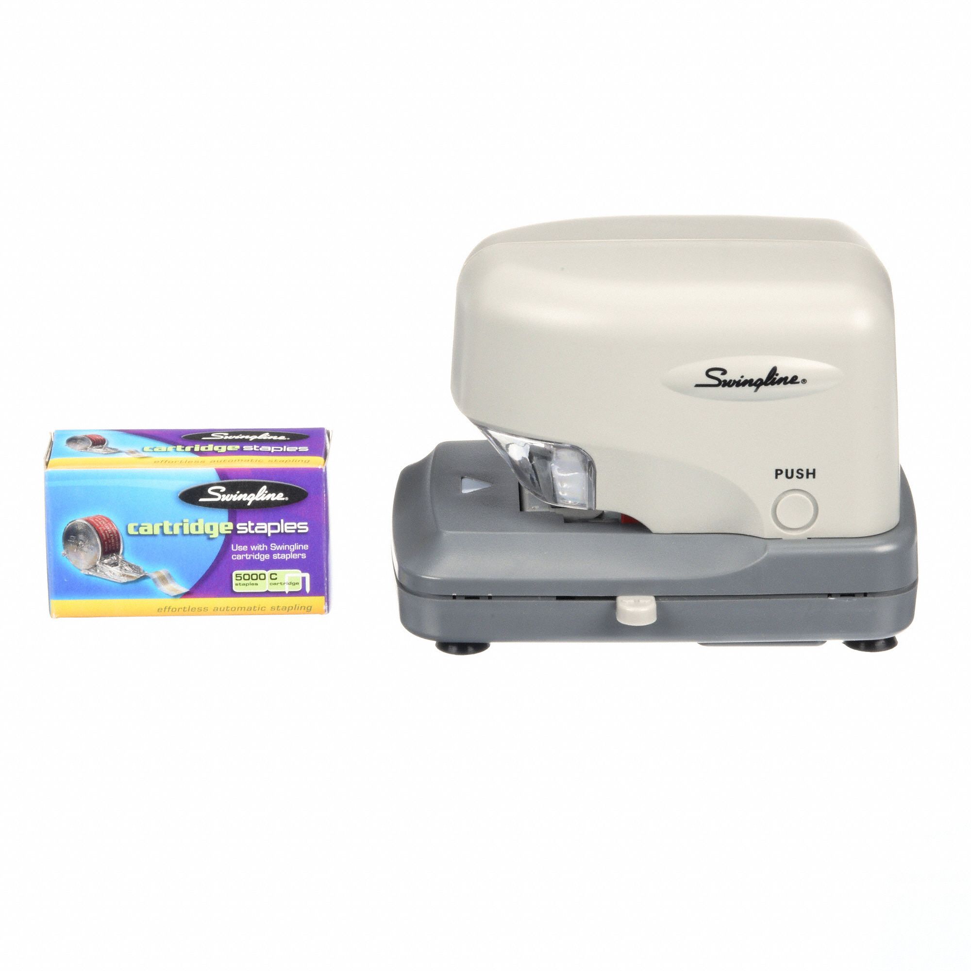 SWINGLINE Gray Electric Stapler, 1/4 to 3/4 in Throat Depth, 30 Sheet