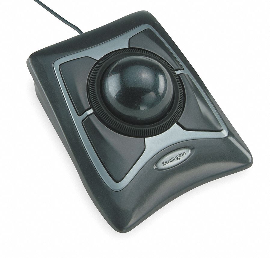 KENSINGTON, Corded, Optical, Trackball Mouse 1UEE3K64325 Grainger