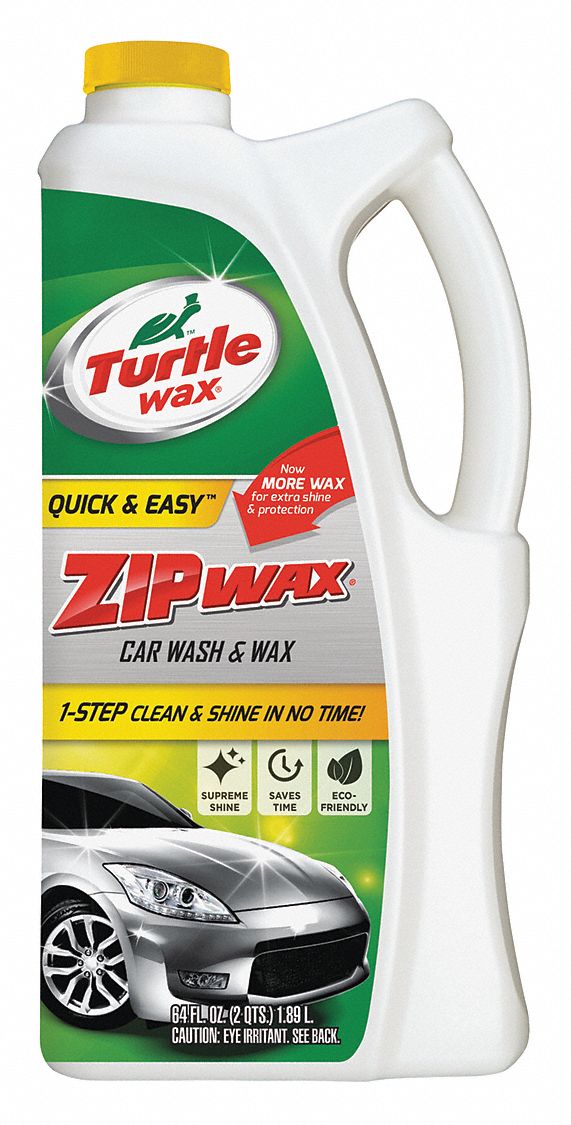 TURTLE WAX Car Wash and Wax, 64 oz., Bottle, Blue 1UEP8T79 Grainger
