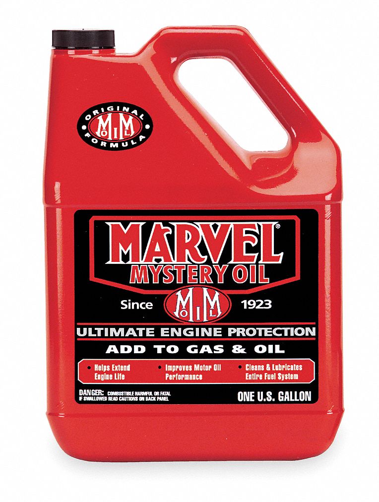 MARVEL MYSTERY OIL Oil Additive, 1Gal, Red, Transparent 1UET4MM14R Grainger