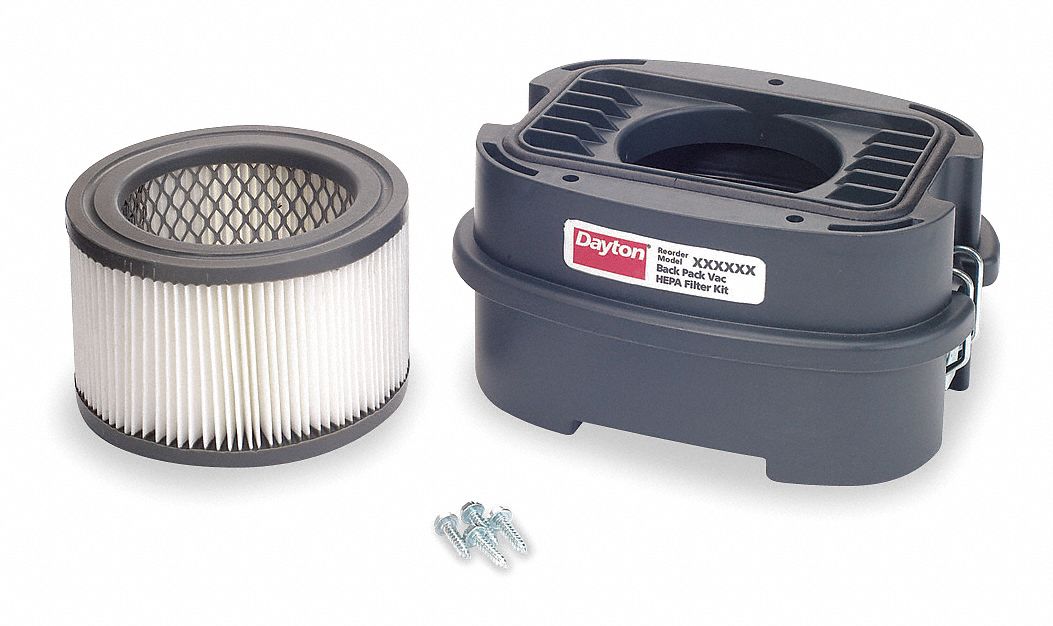 DAYTON, For Backpack Vacuum, Backpack Accessories and Filter Kit