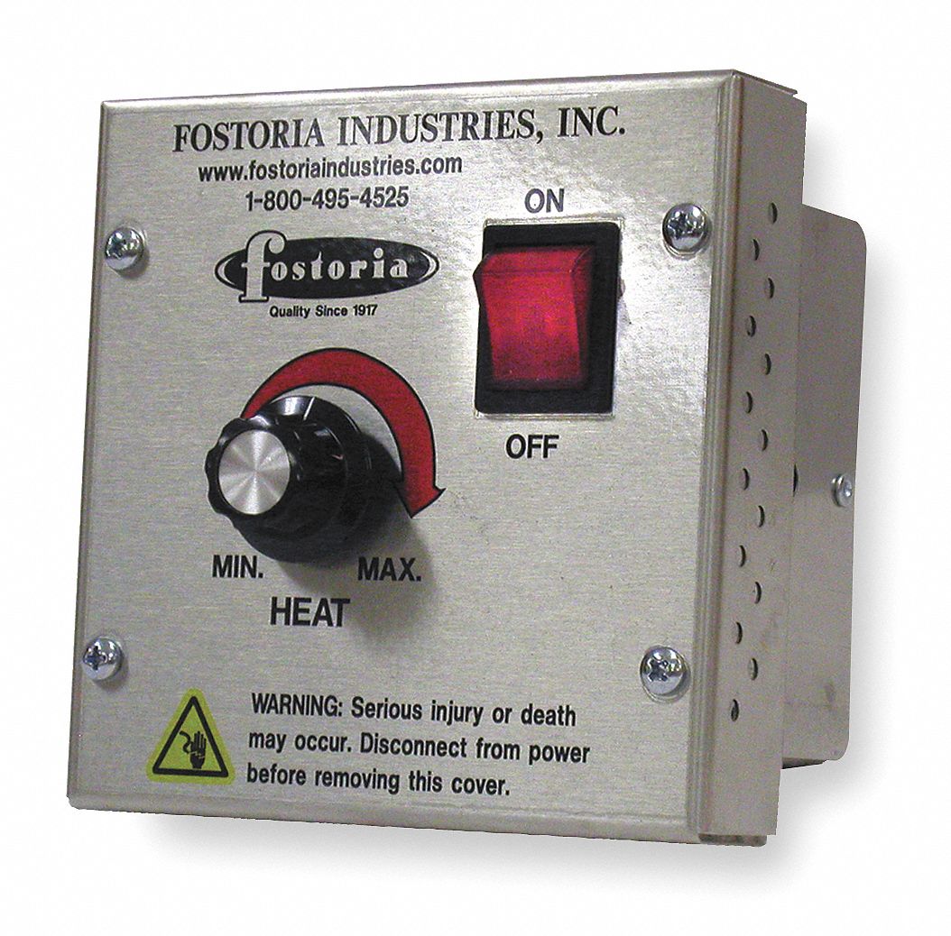 FOSTORIA, Wall, 3,200 W Output, Variable Heat Control Knob 1UMN2VHC