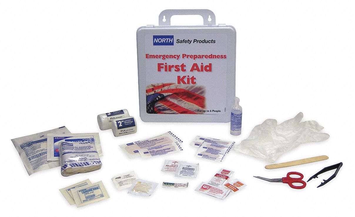 HONEYWELL NORTH First Aid Kit, Kit, Plastic, General Purpose, 6 People