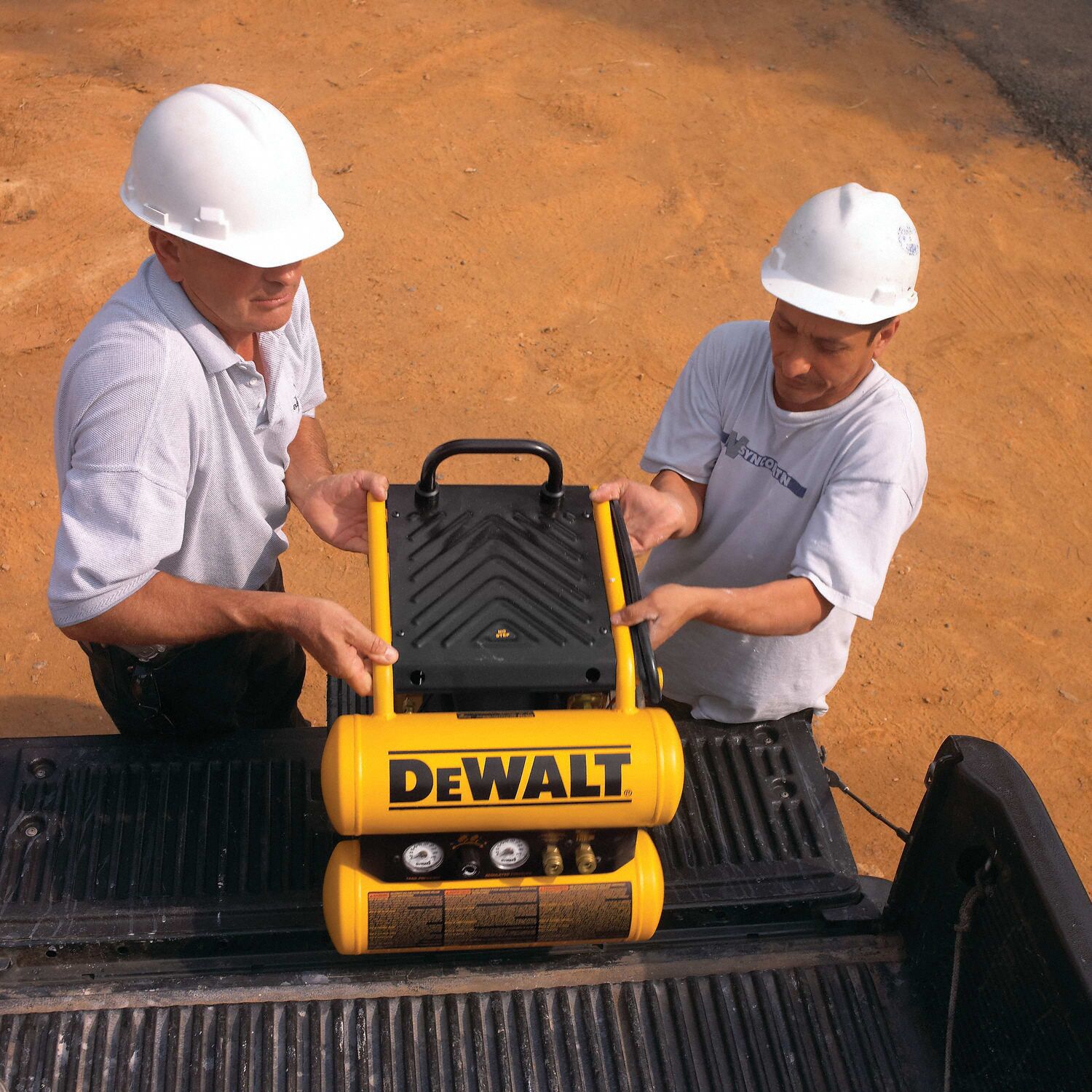 DEWALT Portable Air Compressor Oil Lubricated, 4 gal, Twin Stack, 1.1
