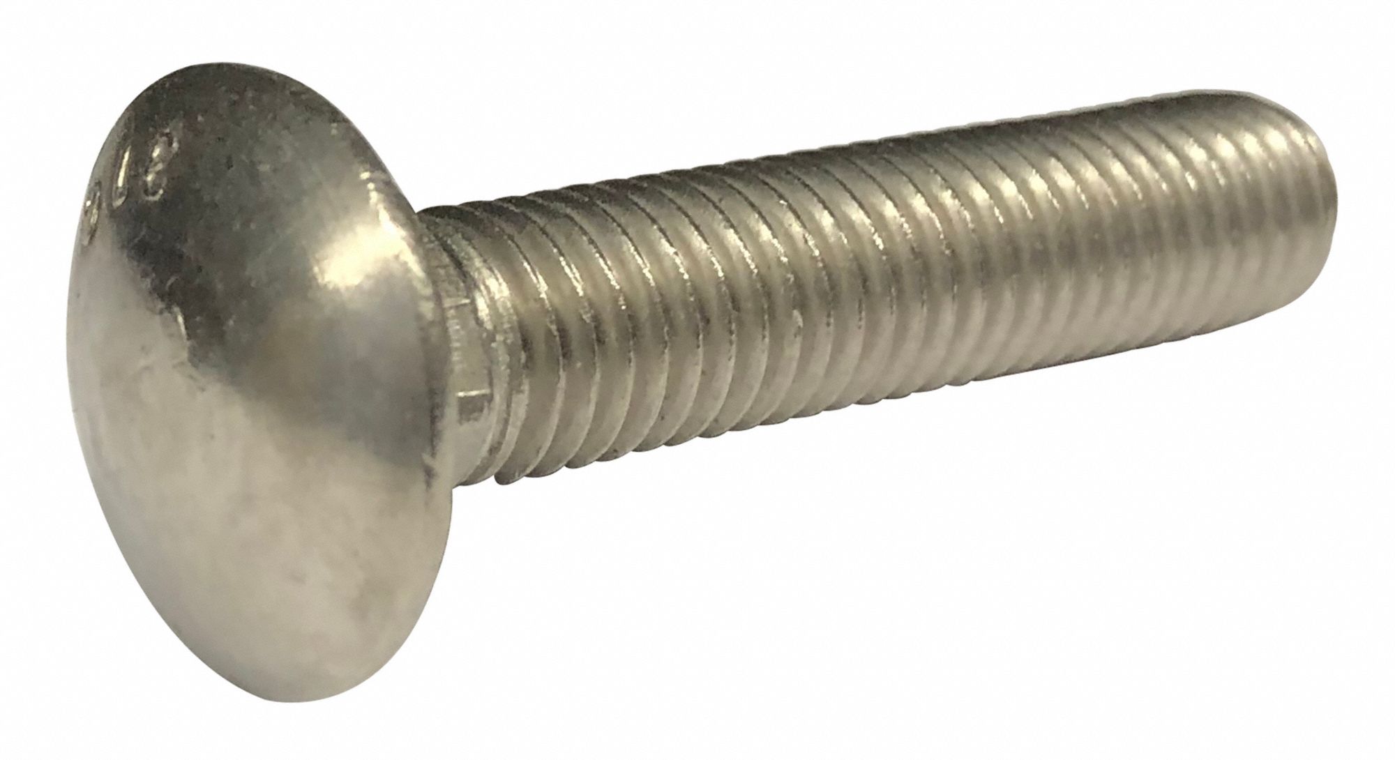GRAINGER APPROVED 3/8"16 Stainless Steel Carriage Bolt, 188, 1 3/4