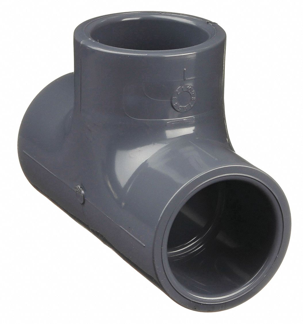 1/2 in x 1/2 in x 1/2 in Fitting Pipe Size, Schedule 80, Tee 6NF80