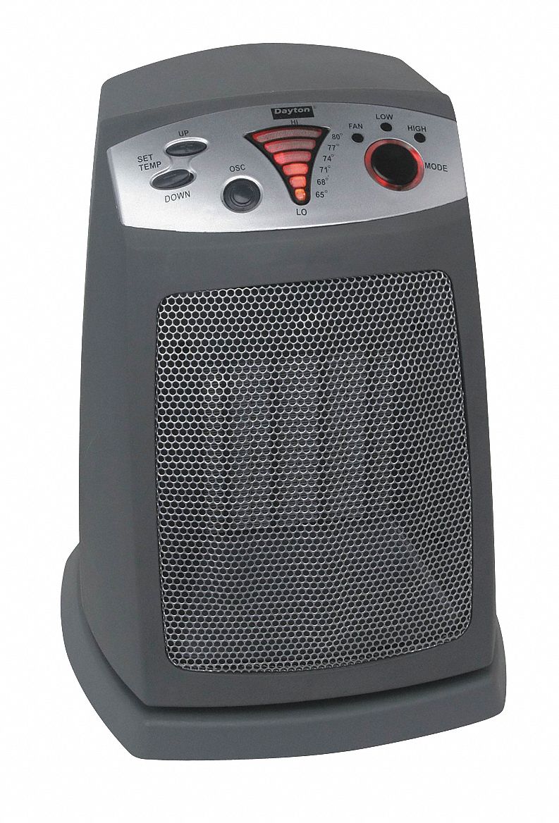 DAYTON Portable Electric Heater, Convection, 120VAC, 5118 / 3071 BTU
