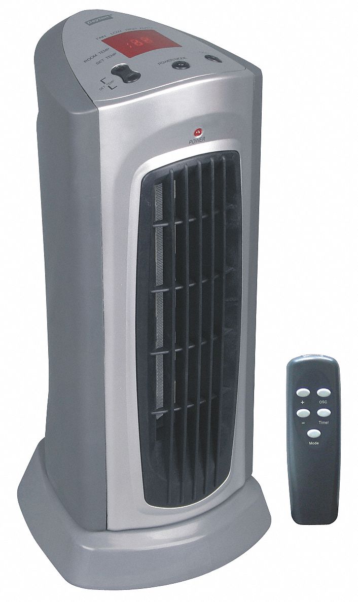 DAYTON Electric Pedestal Heater, Fan Forced, 120VAC, 5118 / 3071 BTU
