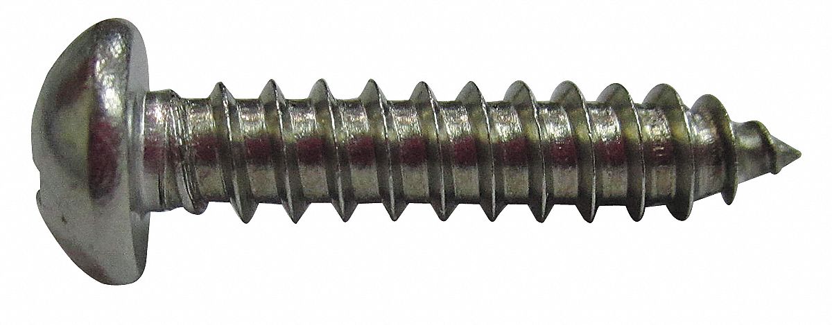 8 x 3/4 Phillips Round Head Sheet Metal Screws 188 Stainless Steel