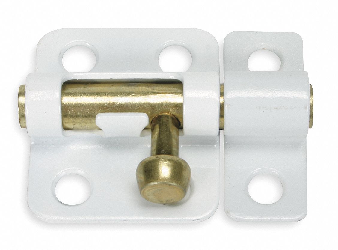Window Barrel Bolt,White,2 In Grainger
