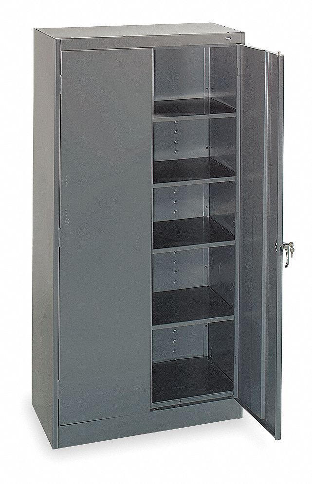 TENNSCO Commercial Storage Medium Gray, 72" H X 36" W X 18" D, Unassembled 1W9441470