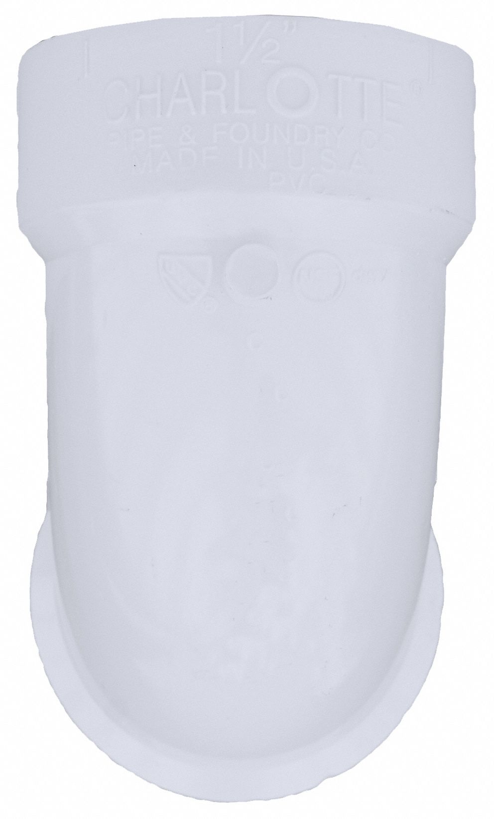 GRAINGER APPROVED PVC Street Elbow, 90 Degrees, Hub x Spigot, 11/2 in Pipe Size Pipe Fitting