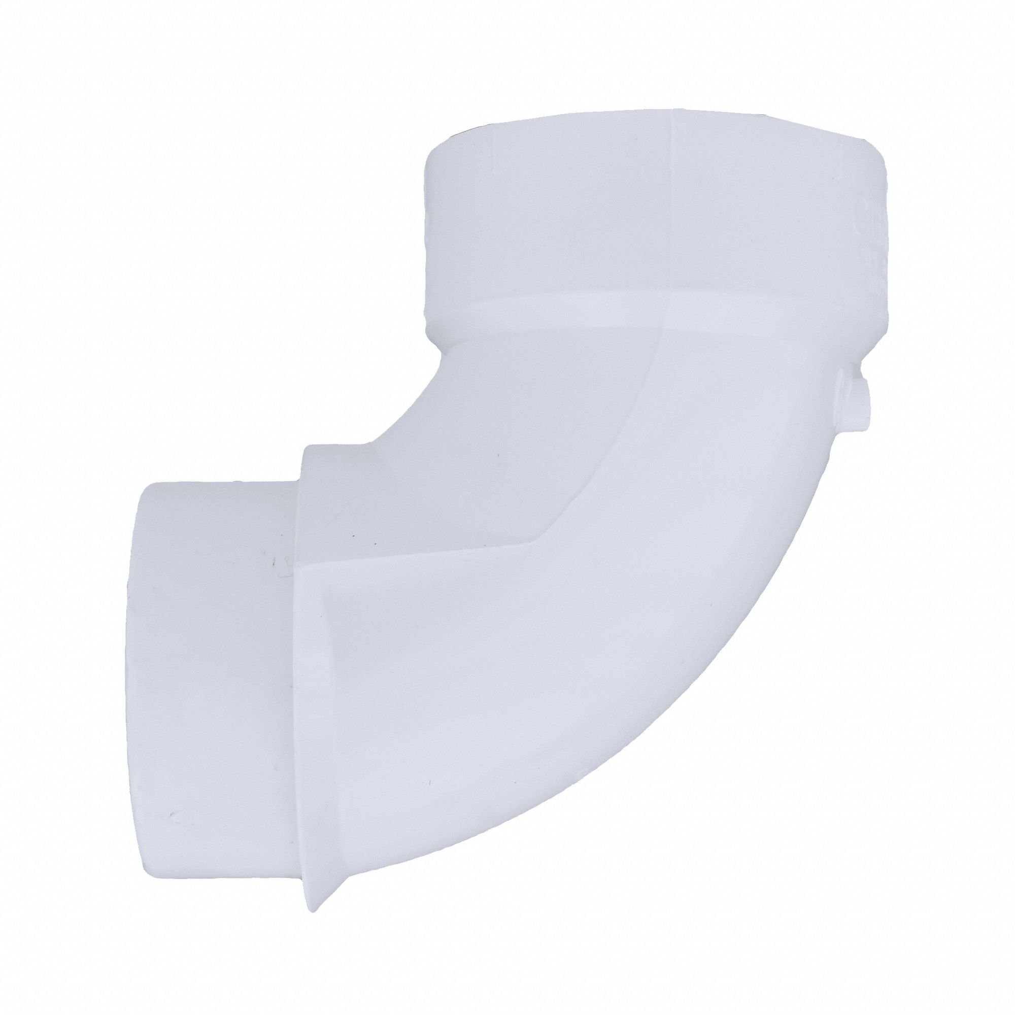 GRAINGER APPROVED PVC Street Elbow, 90 Degrees, Hub x Spigot, 11/2 in