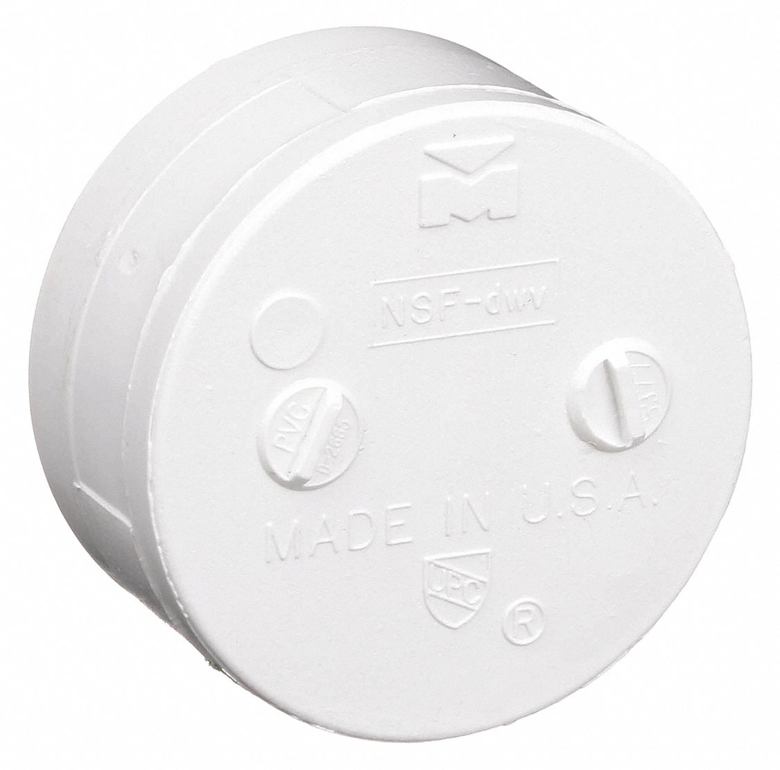 CHARLOTTE PIPE AND FOUNDRY CO. PVC Socket Cap, Hub, 3" Pipe Size Pipe