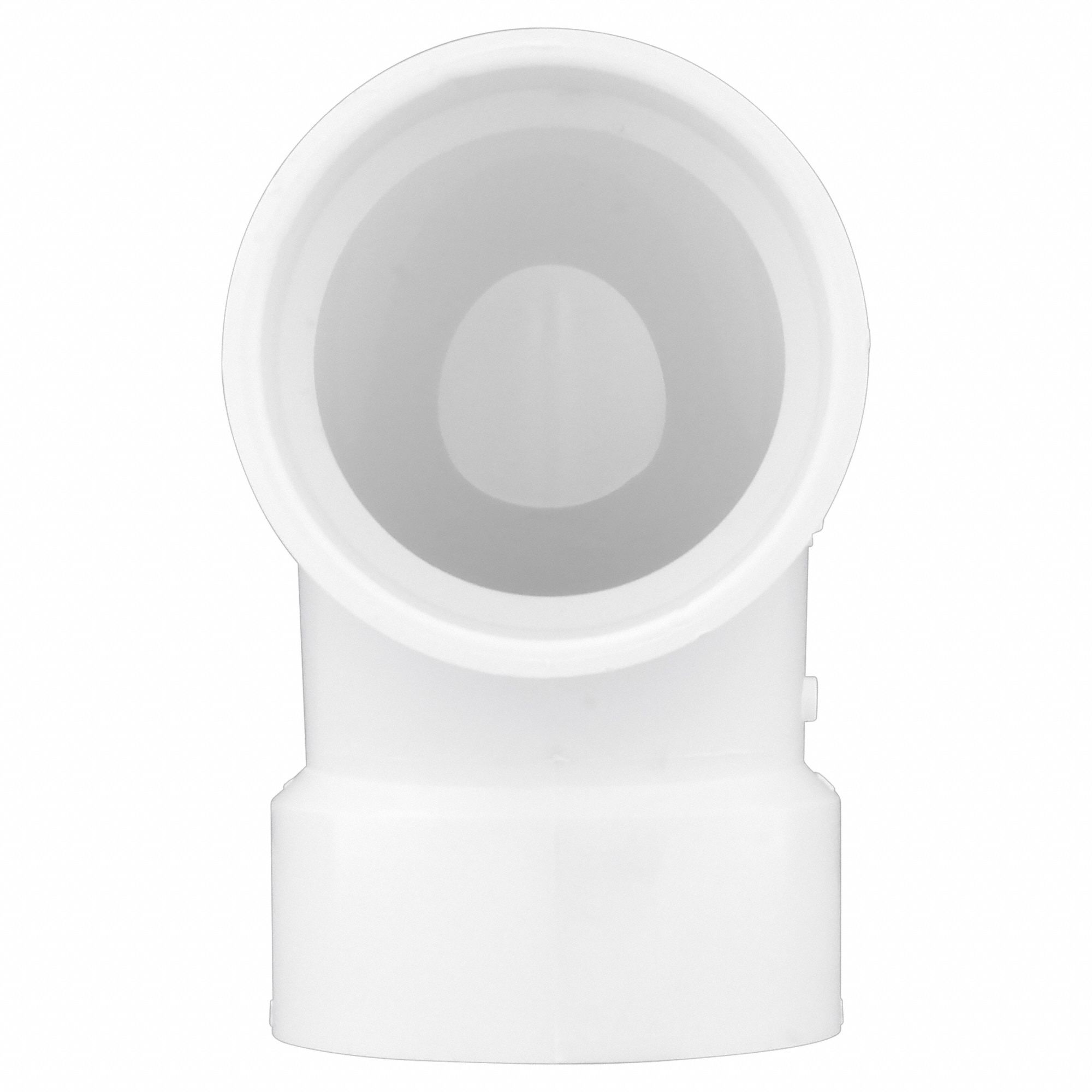GRAINGER APPROVED PVC Elbow, 90 Degrees , Low Heel Inlet, Hub, 3 in x 3