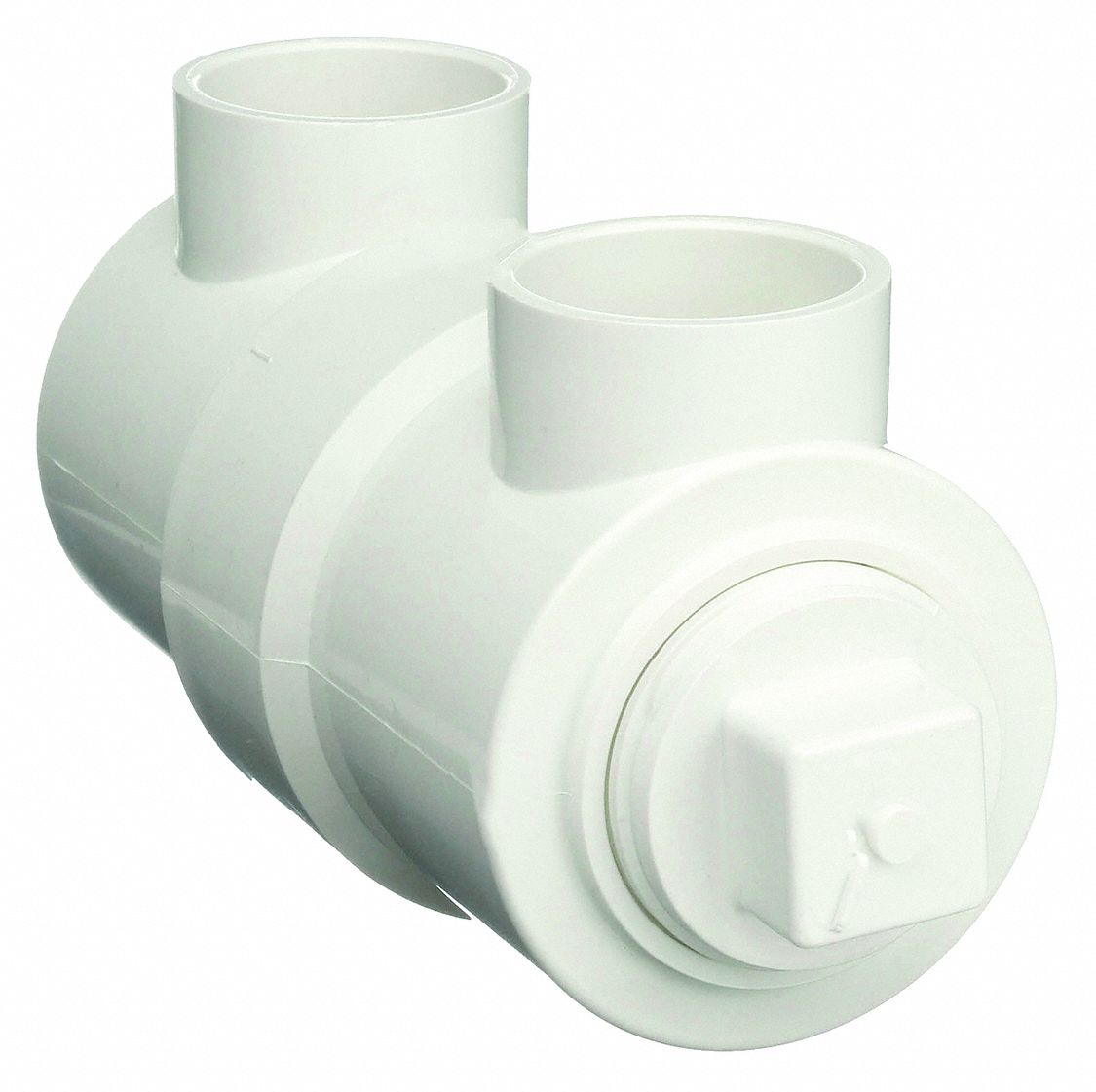 CHARLOTTE PIPE AND FOUNDRY CO. PVC Drum Trap with Cleanout, Hub, 11/2