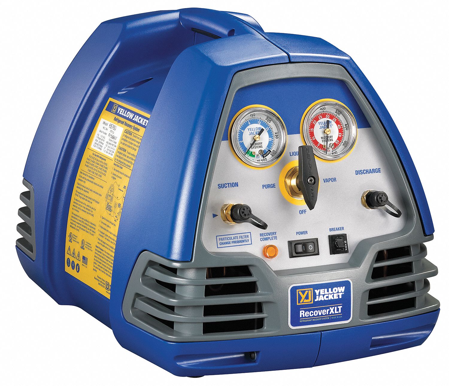 YELLOW JACKET, 2Port, NEMA 515p Male Plug, Refrigerant Recovery