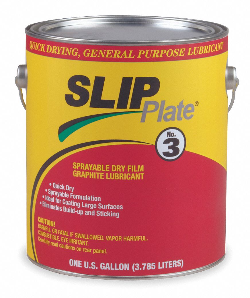 SLIP PLATE General Purpose Dry Lubricant, 75°F to 450°F, Graphite, 38