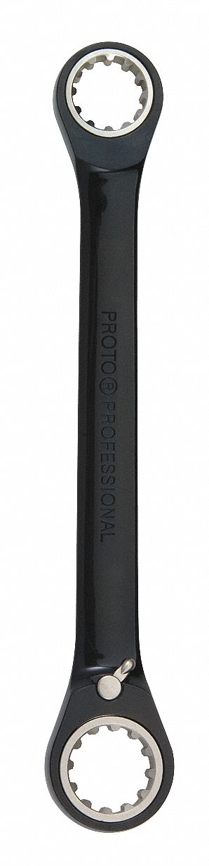 PROTO 7/32 x 9/32" Ratcheting Box Wrench, Double Box End, Spline, SAE