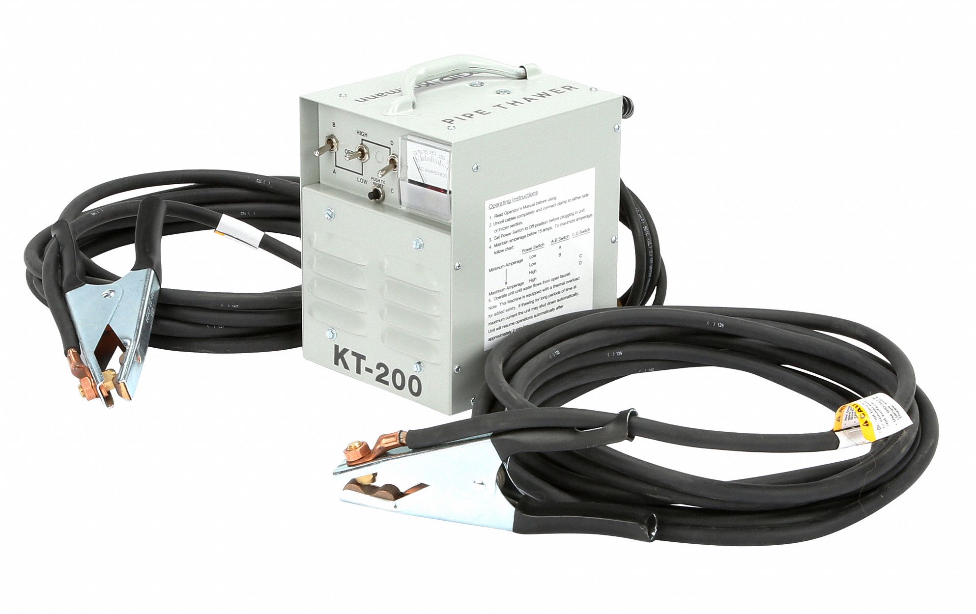 RIDGID Pipe Thawing Unit, 1/2 to 1 1/2 In, 115VAC 1XEA262747 Grainger