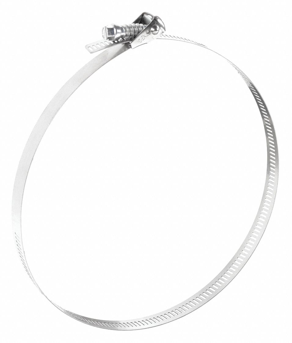 201 Stainless Steel, Perforated Band, Worm Gear Hose Clamp 1XHF3