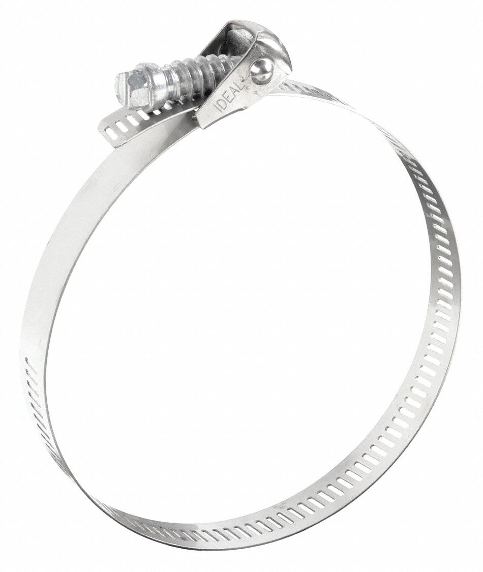 201 Stainless Steel, Perforated Band, Worm Gear Hose Clamp 1XHF15656