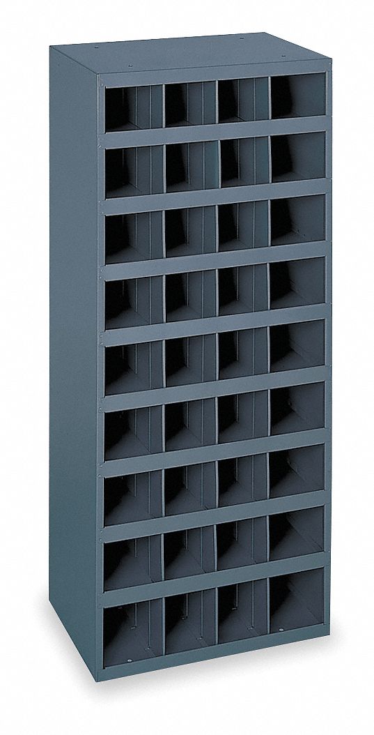 DURHAM 177/8" x 12" x 42" Pigeonhole Bin Unit, Gray 1XHK935895