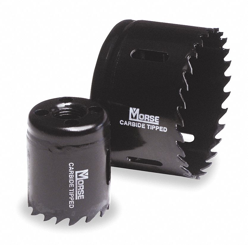 MORSE Carbide Tipped Hole Saw, 41/4 In. Dia. 1XJG5AT68 Grainger